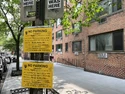 Filming notice for E. 64th Street between 2nd Ave. and York on June 14, 2023 (Credit: Jennifer Lucas)