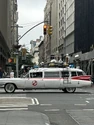 Ecto-1 filming south of 5th Avenue and West 21st Street in New York on June 3, 2023 (Credit: MarcBeckman)
