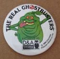 Button given out in The Real Ghostbusters promotion.