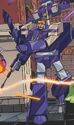 Blitzwing seen on Cover A of Transformers/Ghostbusters Issue #3