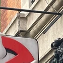 Close up photo of No Ghost sign at Firehouse set (Credit: BGI Supplies Ltd)