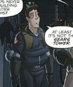 Rookie in Chicago Ghostbusters uniform seen in Ghostbusters Volume 2 Issue #16