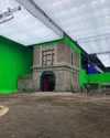 Firehouse set for 1904 scene in Frozen Empire (Credit: Kevin Mangold)