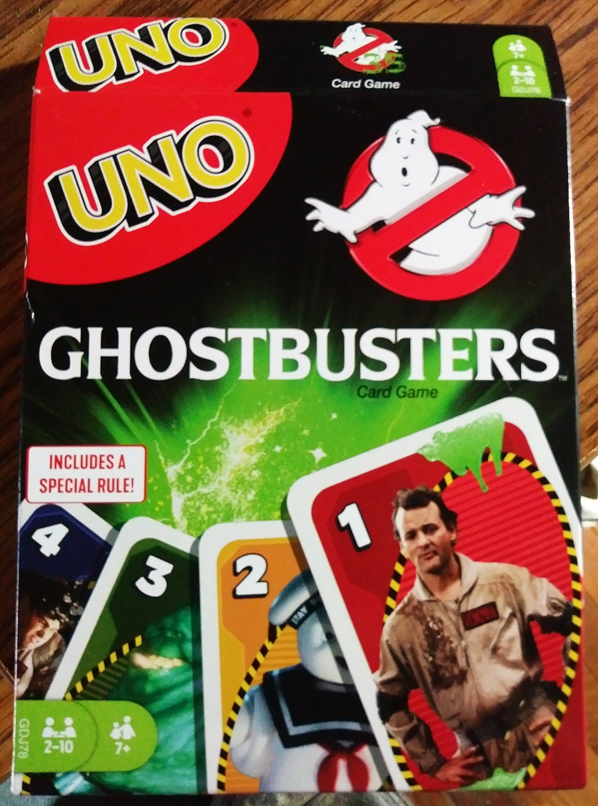 mattel games: uno ghostbusters (35th anniversary) card game