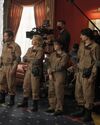 Filming scene for Frozen Empire, seen in Teaming Up vignette from Sony Pictures Germany