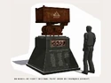 3D model of the miner memorial by Scott Meehan, seen in Francois Audouy's case study