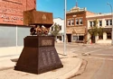Memorial for miners in front of Summerville Post Office, seen in Francois Audouy's case study