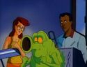 Slimer picks up Peter