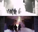 Raw vs. Finished Footage of Crossing the Streams scene (credit: Ghostbusters YouTube 8/7/2020)