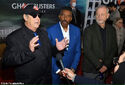 Bill Murray, Dan Aykroyd, and Ernie Hudson at red carpet premiere at New York 11/15/2021 (Credit: Daily Mail/Erik Pendzich/Rex)