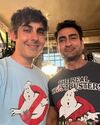 Gil Kenan and Kumail Nanjiani during Frozen Empire production (Credit: Gil Kenan)