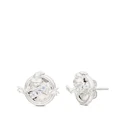 Promo Image of Ghostbusters Diamond Logo Stud Earrings in Sterling Silver