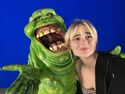 Slimer puppet and Emily Alyn Lind (Credit: Emily Alyn Lind)