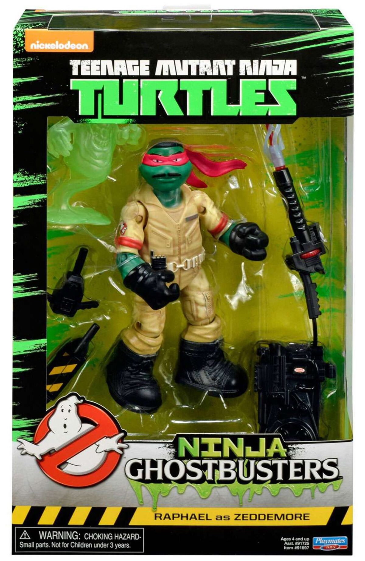 Ninja Ghostbusters: Raphael as Zeddemore figure