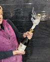 Frozen champagne prop (Credit: Ellen Gould)