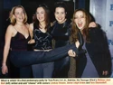 Photo of Melissa Joan Hart, Lindsay Sloane, Jenna Leigh Green, and Tara Strong at Teen People's 1st Anniversary party on January 6, 1999 seen on page 20 of People Magazine January 25, 1999 (Credit: User:Spookcentral)