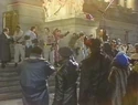 Filming at Alexander Hamilton U.S. Custom House, as seen in Ghostbusters II Electronic Press Kit