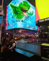 Slimer poster displayed on the 3D billboard in Times Square, New York on March 2, 2024 (Credit: lyzaluongo)