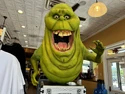 Slimer replica on display in the Film Vault at Universal Studios Florida, seen on April 4, 2025 (Credit: Adventuring with Annie)