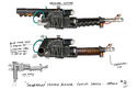 Concept art of Snub Nose Particle Thrower in Ghostbusters: Afterlife, seen in Francois Audouy's case study