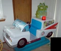 White Extreme Ghostbusters Ecto-1 (with Slimer) (Credits: Justis)