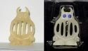 The left shows Jail Jaw Ghost as seen with Ghost Trap; the right shows Jail Jaw Ghost as seen with Ecto-Glow Egon.