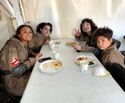 On meal break during filming of one of movie's last scenes (Credit: Mckenna Grace)