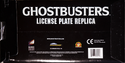 Back of the packaging for ECTO-1 License Plate Replica for Ghostbusters 2