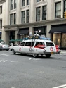Ecto-1 filming south of 5th Avenue and West 21st Street in New York on June 3, 2023 (Credit: MarcBeckman)