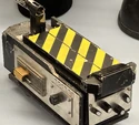 Prop used in Ghostbusters: Frozen Empire on display in Ghost Corps office on Ghostbusters Day 2024 (Credit: JD Raimer)