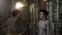 Finn Wolfhard and Olivia Wilde between filming, seen in Summoning The Spirit