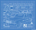 Ecto-1 schematic posted 3/3/16 in Kenneth P. Higgins Institute of Science Paranormal Studies Lab (Web Site)