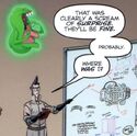 Slimer 68-R seen in Ghostbusters Crossing Over Issue #3