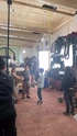 Prep for filming scene (Credit: Whitelock Design)
