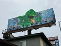 Slimer billboard in Los Angeles, posted on February 26, 2024 (Credit: Kevin Mangold)
