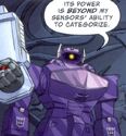 Shockwave seen in Transformers/Ghostbusters Issue #1