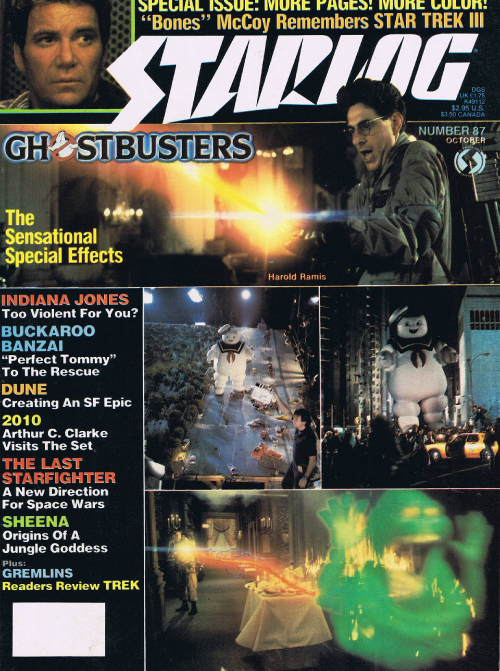 Starlog Issue 140 The Fly II Next Gen Beauty & Beast Starman Ghostbusters 