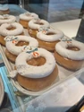 Stay Puft Marshmallow Man Doughnut Pull-Apart with Shredded Coconut topping seen at Krispy Kreme in Chile (Credit: Duvob90)