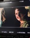 Mckenna Grace filming final battle with Ivan Reitman (Credit: Mckenna Grace)