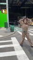Mckenna Grace dances in the Firehouse set on June 8, 2023 (Credit: Mckenna Grace)