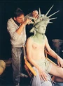 Jim Fye with headpiece on, seen on page 72 of Industrial Light & Magic: Into the Digital Realm