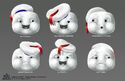 Ghostbusters: Afterlife concept art of Mini-Puft face and hat variations (Credit: Brynn Metheney)