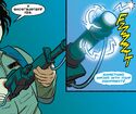 Thrower malfunctioning in Ghostbusters: Back in Town Issue #3