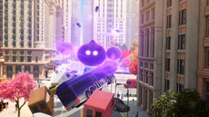 The four limbs orbit around itself and deflect the three incoming Boo Caps.