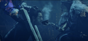 The Eagle forces Jin to drink her poison