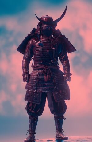 Maschera Ghost of Tsushima , guerriero Samurai Warrior