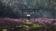 Shrine with flowers