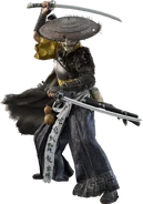 Mased with dual blades.