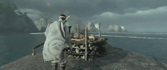 Jin Paying Respects to Gomyo