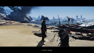 Masako observing Ujikage's body, an Adachi member.